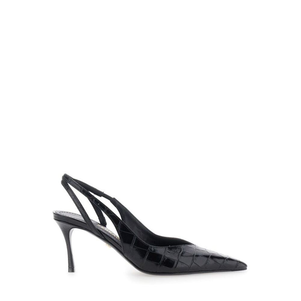 Ferragamo Women Pumps With 70Mm Heel In Black Leather